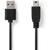 Nedis Cable USB 2.0 A M-Mini 5-PINS M 2.0m BK