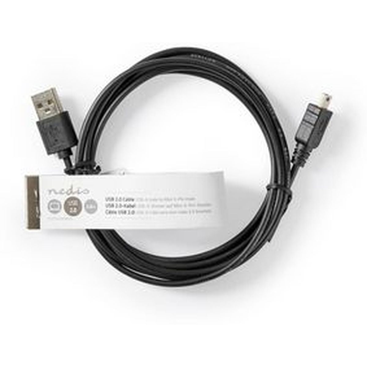 Nedis Cable USB 2.0 A M-Mini 5-PINS M 2.0m BK