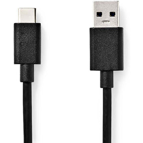 Nedis USB-Cable USB-A M 3.2 USB-C M 60 W 5 GBPS NP 1 M PVC BK