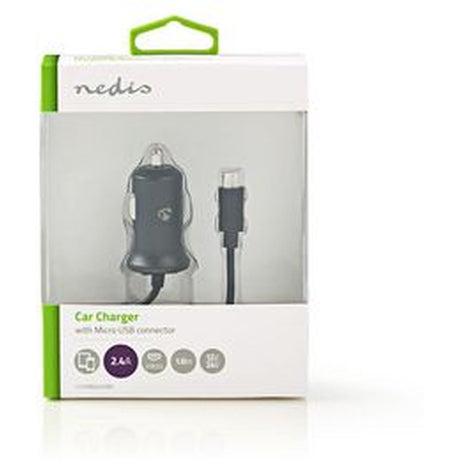 Nedis Auto-Charger 2.4 A Vaste Cable Micro-USB BK - image 3 of 4
