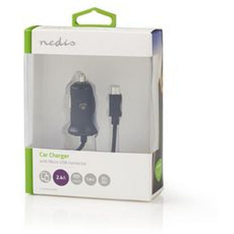 Nedis Auto-Charger 2.4 A Vaste Cable Micro-USB BK - image 4 of 4