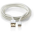 Nedis Data Cable Apple Lightning 8-PINS M-USB A M 1m Alu