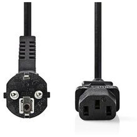 Nedis Power Cable Schuko M Angled - C13 (IEC-320-C13) 2m BK - image 2 of 4