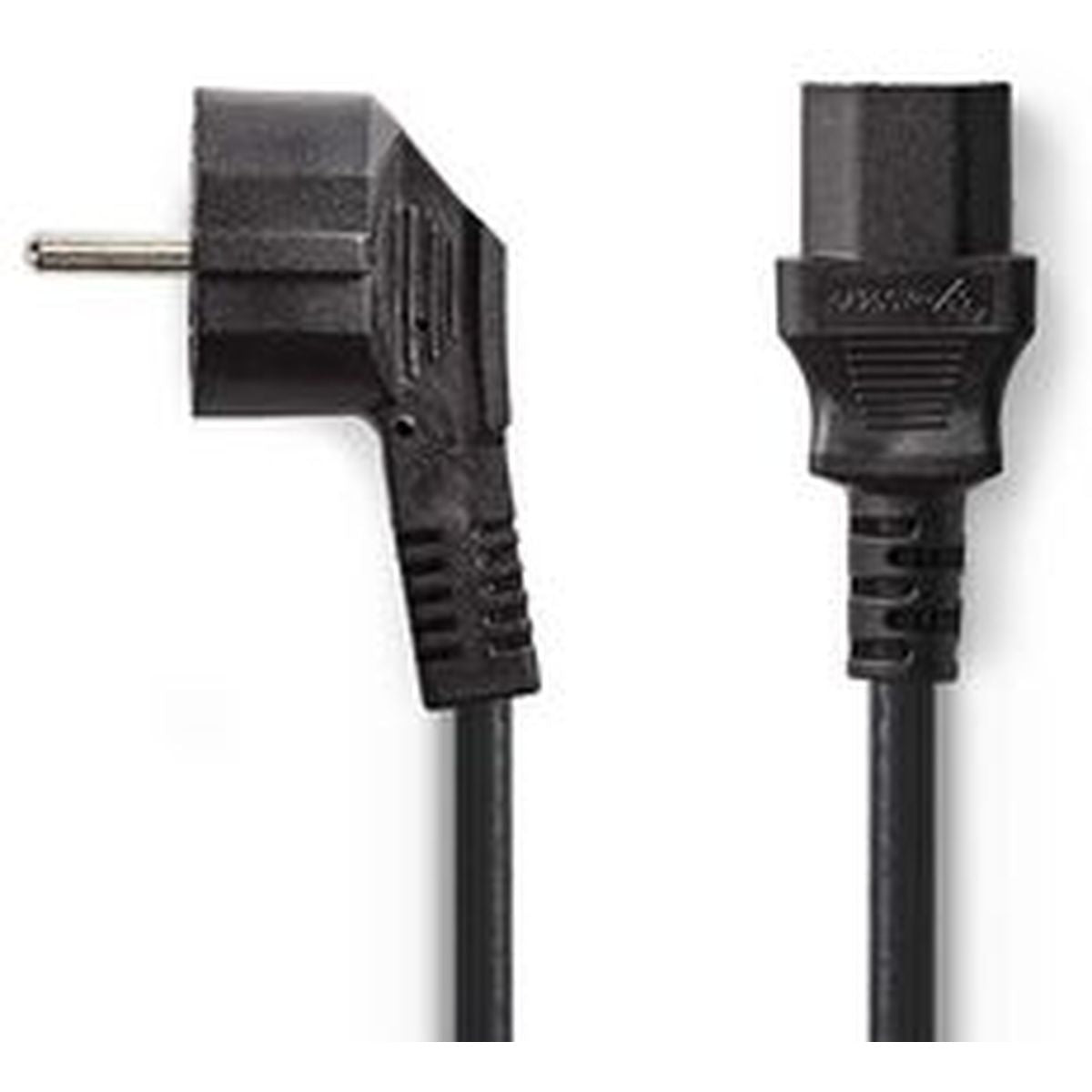 Nedis Power Cable Schuko M Angled-IEC-320-C13 2.0m BK - image 2 of 3