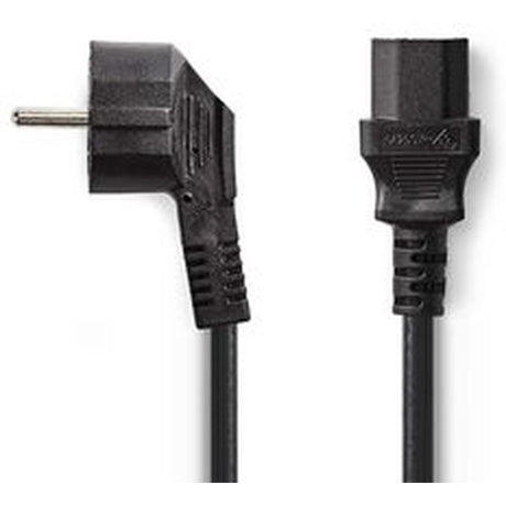 Nedis Power Cable Schuko M Angled-IEC-320-C13 2.0m BK - image 2 of 3