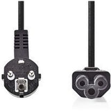 Nedis Power Cable Schuko M Angled-IEC-320-C5 2.0m BK - image 2 of 3