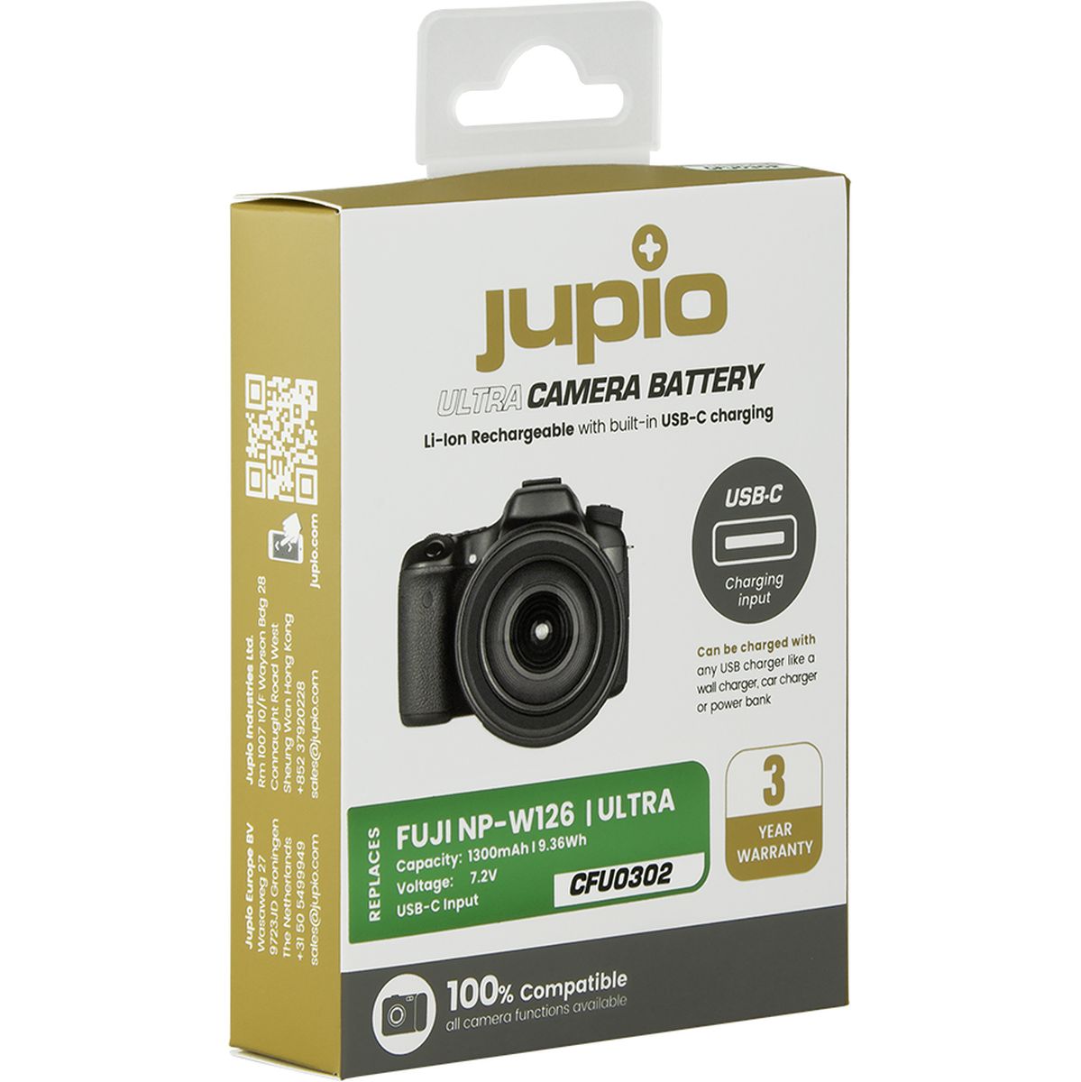 Jupio NP-W126S Ultra C (USB-C Input) 1300mAh - image 3 of 3