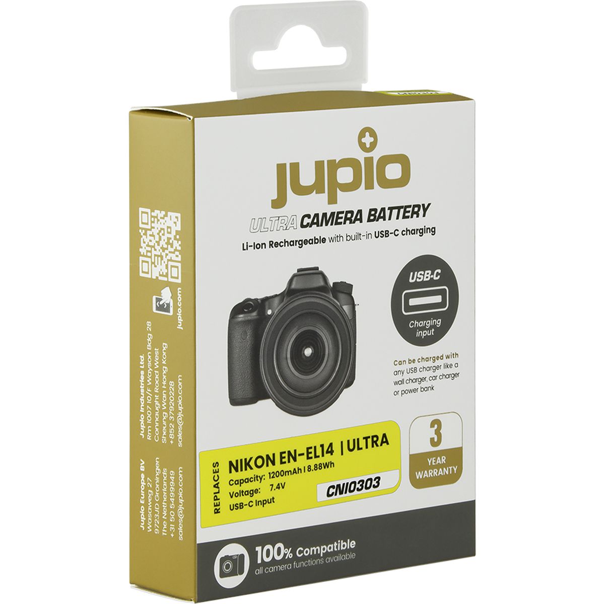Jupio EN-EL14A Ultra C (USB-C Input) 1200mAh - image 4 of 4