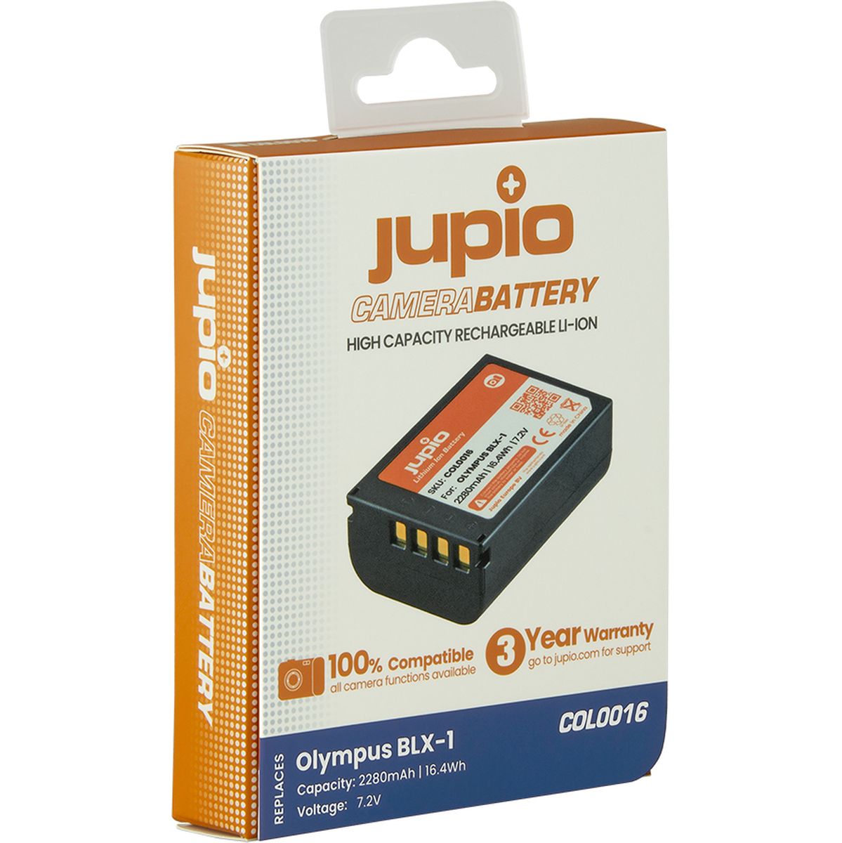 Jupio Olympus BLX-1 / BLX1 2280mAh - image 2 of 2