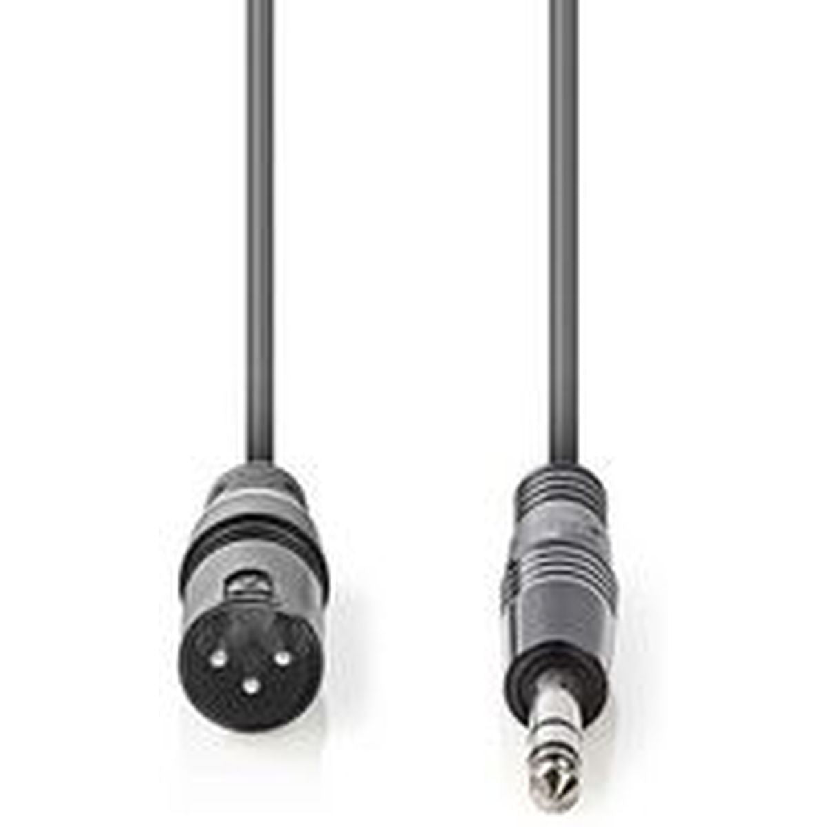 Nedis Balanced XLR-Audiocbl XLR 3-PINS M-6.35mm M 3m GY - image 2 of 3