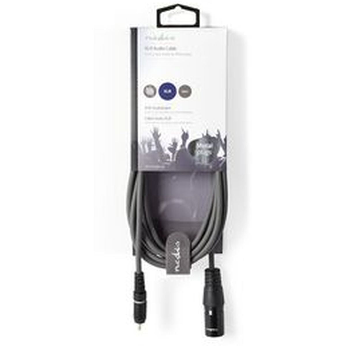 Nedis XLR-Audio Cable XLR 3-PINS M-RCA M 3.0m Grey - image 3 of 3