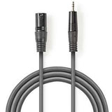Nedis XLR-Audio Cable XLR 3-PINS M-3.5mm M 3.0m Grey