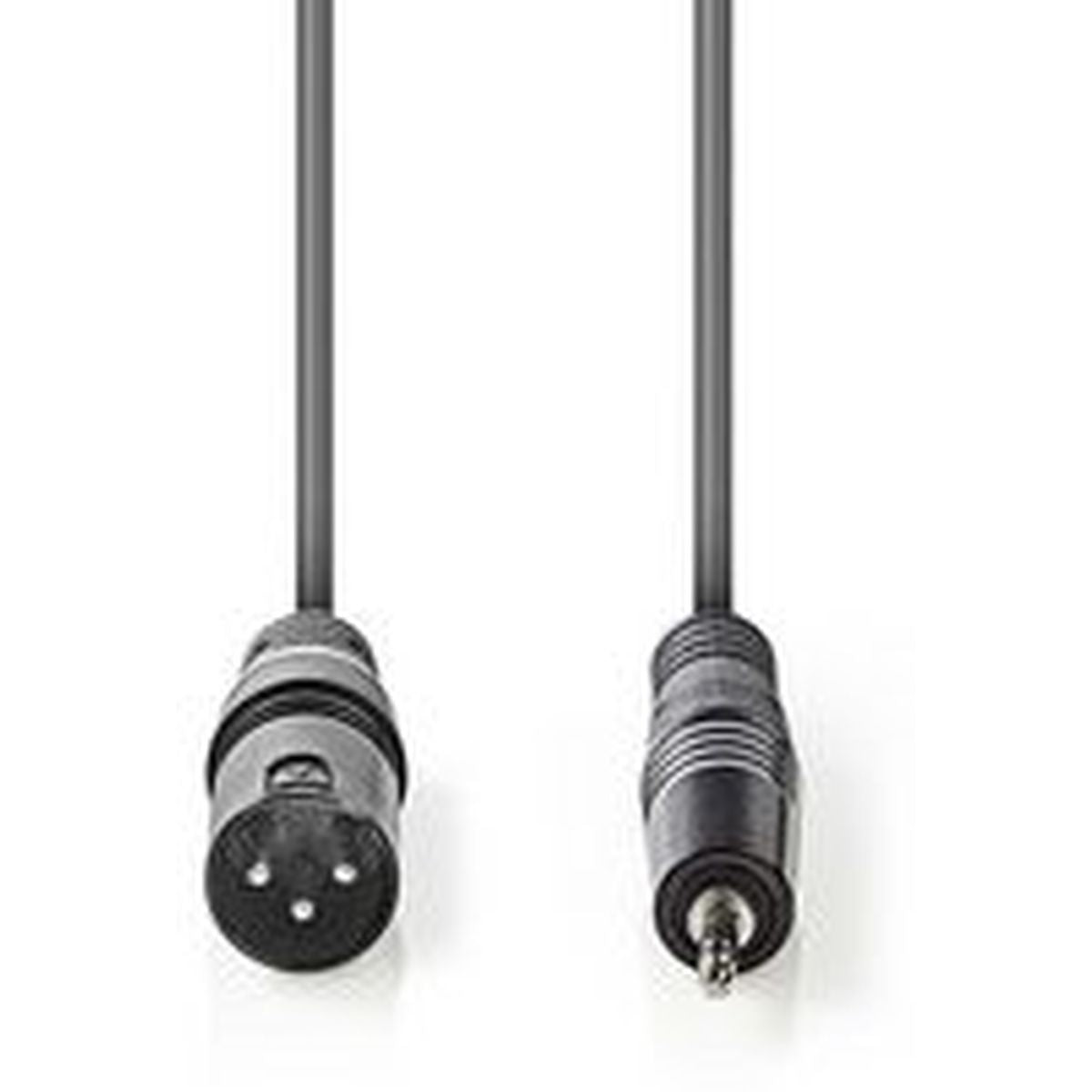 Nedis XLR-Audio Cable XLR 3-PINS M-3.5mm M 3.0m Grey - image 2 of 3