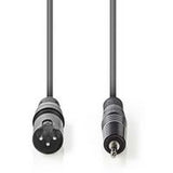 Nedis XLR-Audio Cable XLR 3-PINS M-3.5mm M 3.0m Grey - image 2 of 3