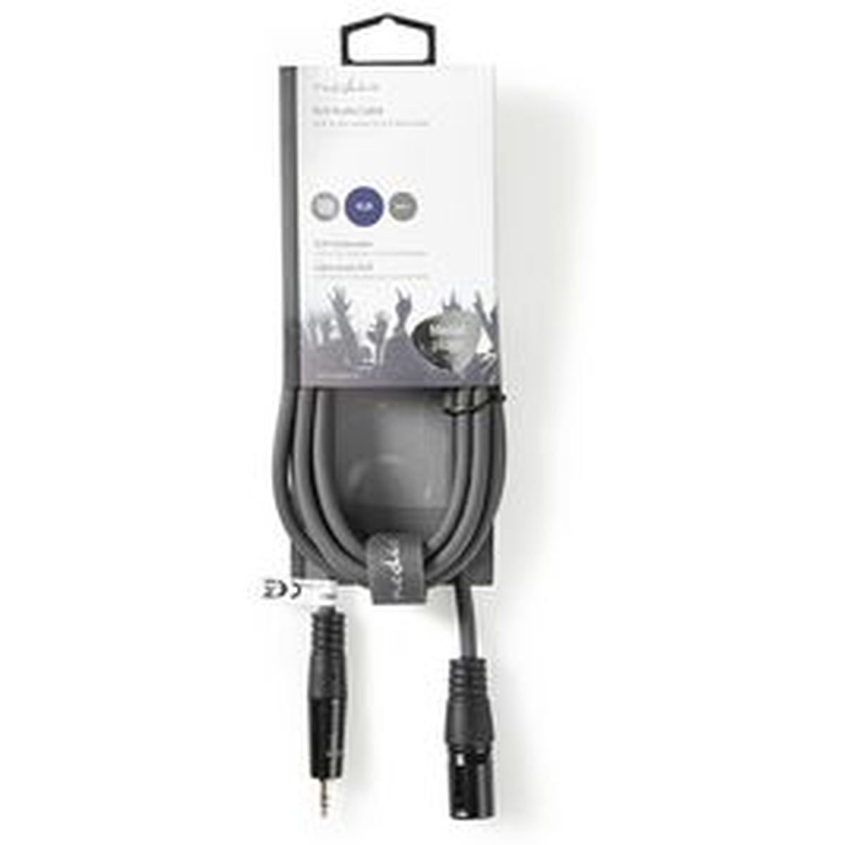 Nedis XLR-Audio Cable XLR 3-PINS M-3.5mm M 3.0m Grey - image 3 of 3