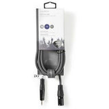 Nedis XLR-Audio Cable XLR 3-PINS M-3.5mm M 3.0m Grey - image 3 of 3