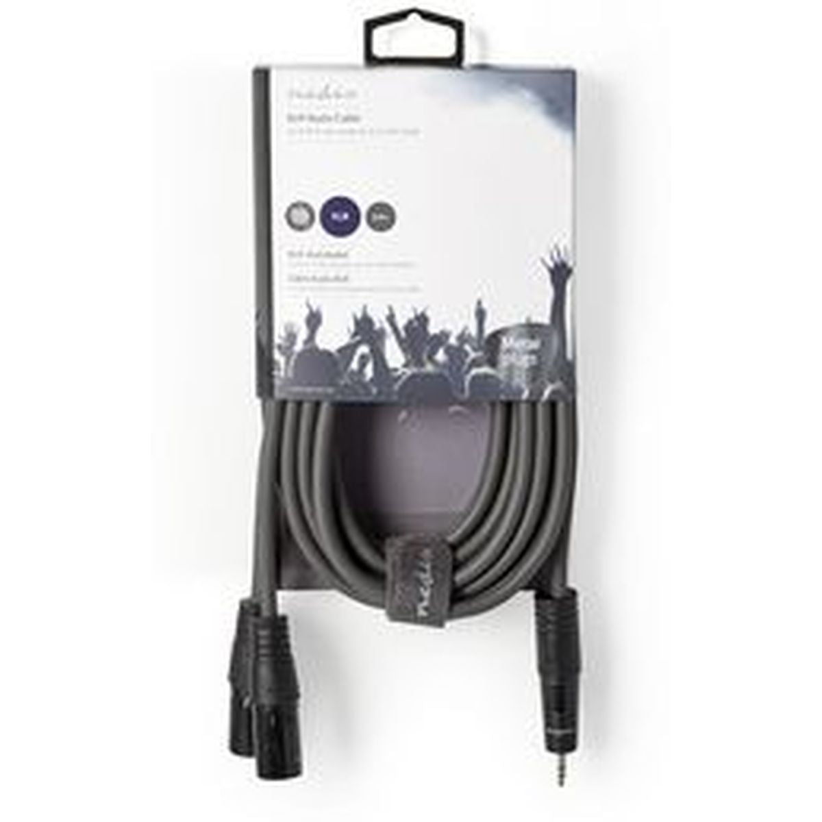 Nedis XLR-Audio Cable 2X XLR 3-PINS M-3.5mm M 3.0m Grey - image 3 of 3