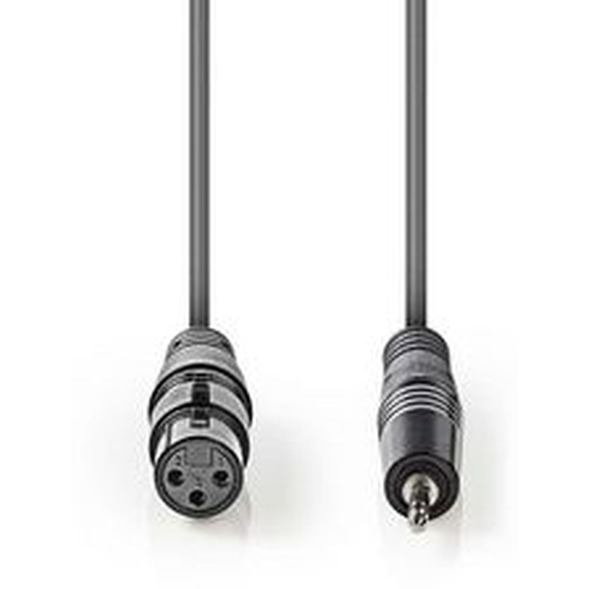 Nedis Balanced XLR-Audiocbl XLR 3-PINS F-3.5mm M 1m GY - image 2 of 3