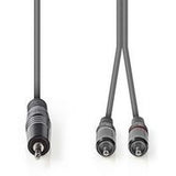 Nedis Stereo Audio Cable 3.5mm M-2X RCA M 1.5m Grey - image 2 of 3