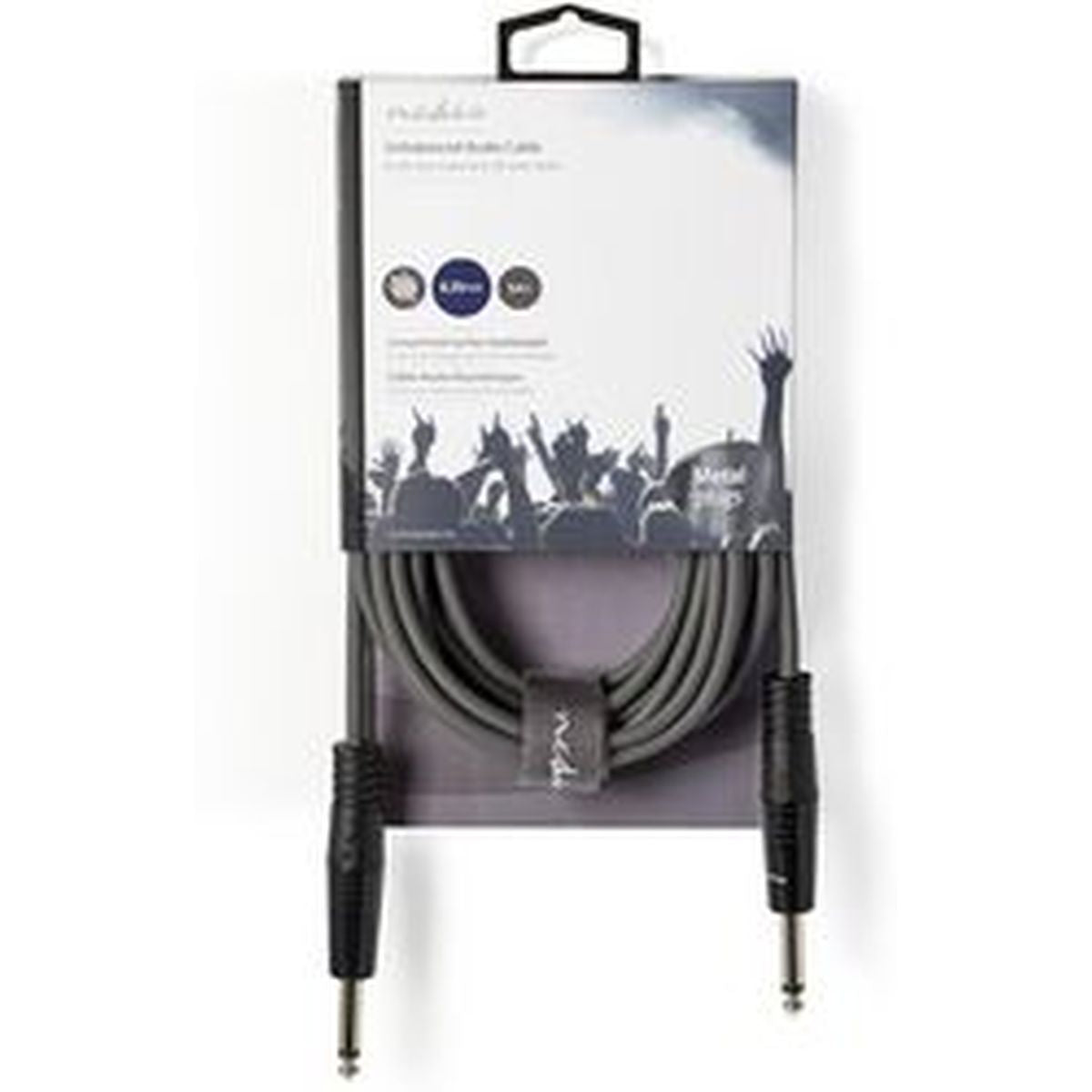Nedis Unbalanced Audio Cable 6.35mm M-6.35mm M 5m Grey - image 3 of 3