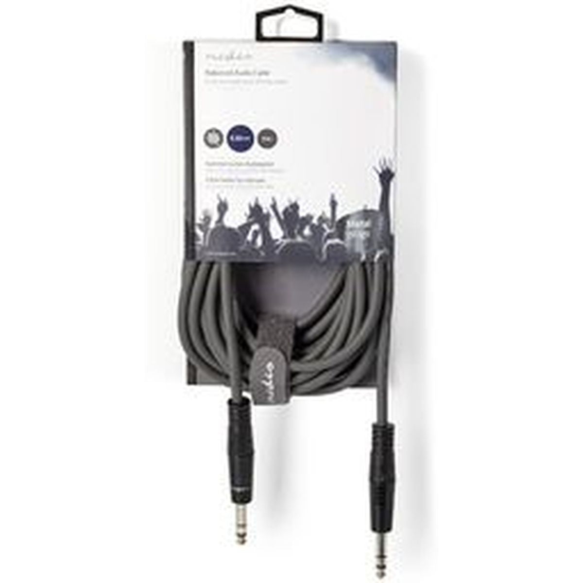 Nedis Balanced Audio Cable 6.35mm M-6.35mm M 5.0m Grey - image 3 of 3
