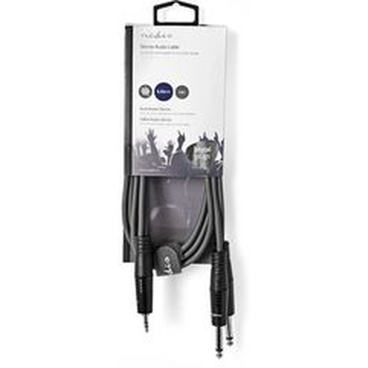 Nedis Stereo Audio Cable 2X 6.35mm M-3.5mm M 1.5m Grey - image 3 of 3