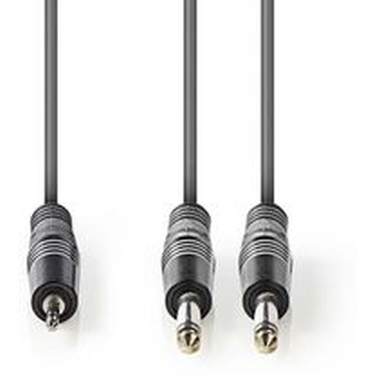 Nedis Stereo Audio Cable 2X 6.35mm M-3.5mm M 3.0m Grey - image 2 of 3