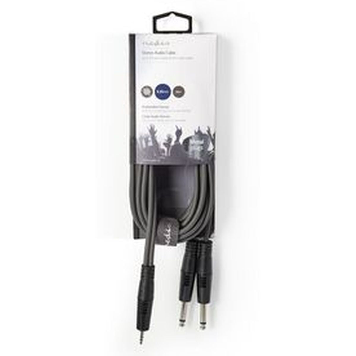 Nedis Stereo Audio Cable 2X 6.35mm M-3.5mm M 3.0m Grey - image 3 of 3
