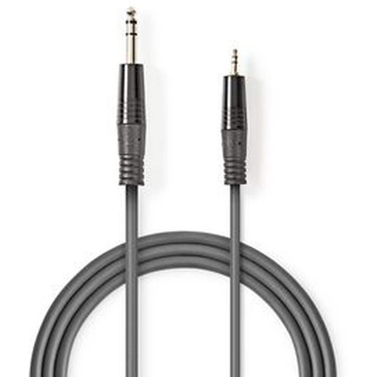 Nedis Stereo Audio Cable 6.35mm M-3.5mm M 3.0m Grey - image 2 of 3