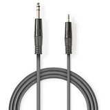 Nedis Stereo Audio Cable 6.35mm M-3.5mm M 3.0m Grey - image 2 of 3