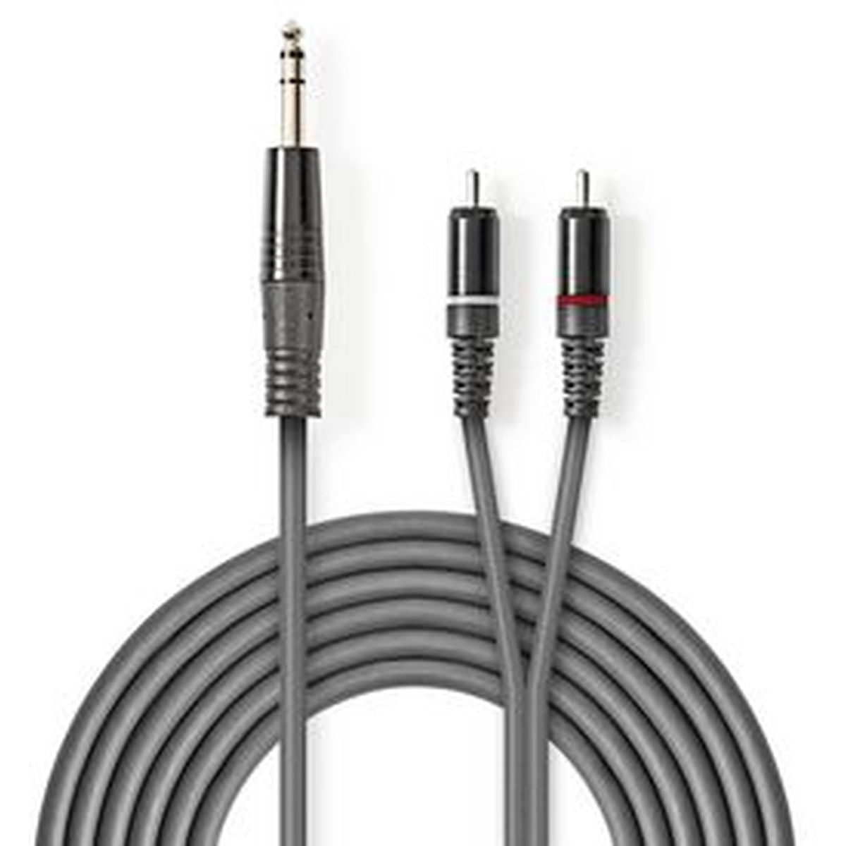 Nedis Stereo Audio Cable 6.35mm M-2X RCA M 1.5m Grey - image 2 of 3