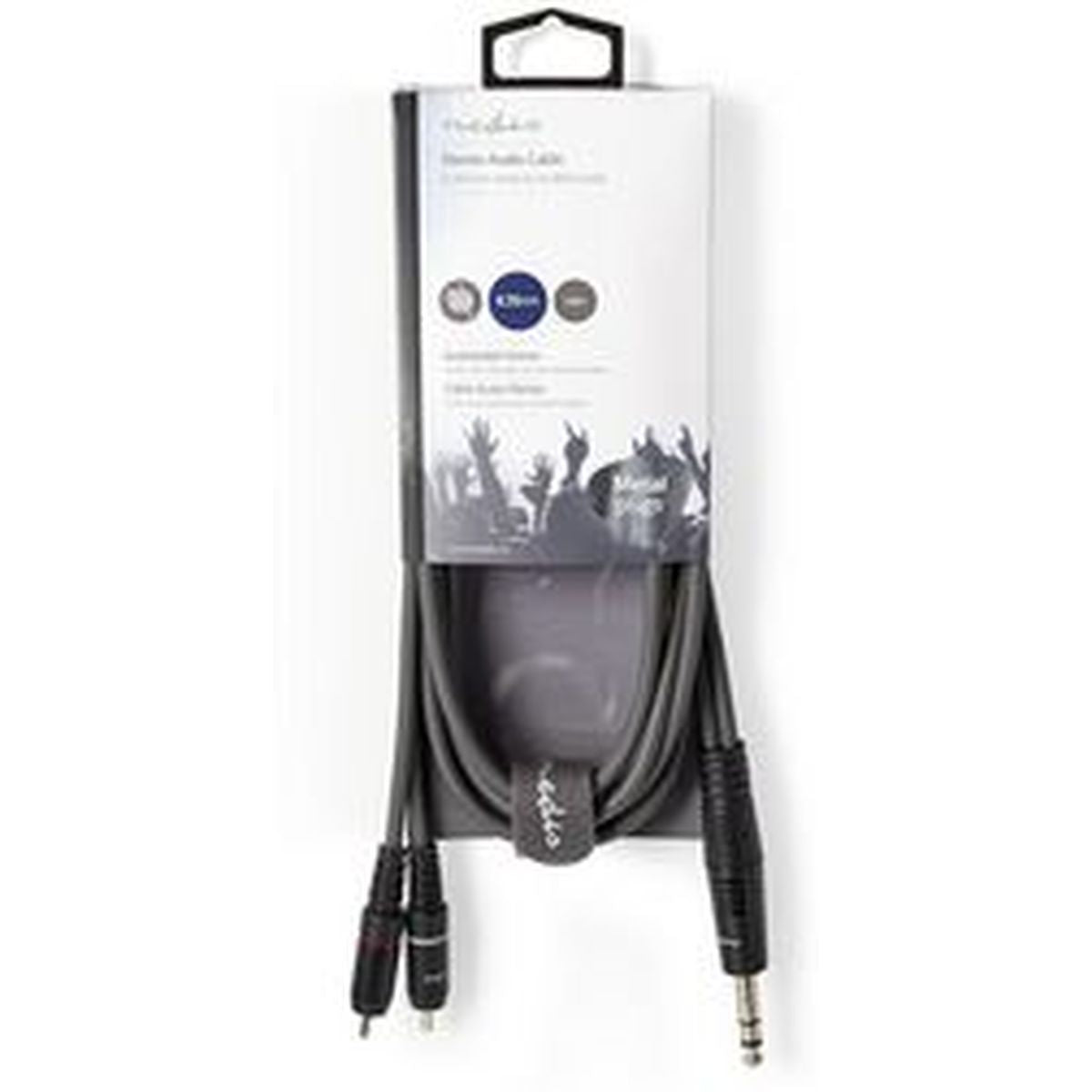 Nedis Stereo Audio Cable 6.35mm M-2X RCA M 1.5m Grey - image 3 of 3