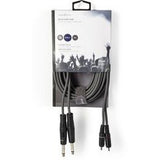 Nedis Stereo Audio Cable 2X 6.35mm M-2X RCA M 5.0m Grey - image 3 of 3