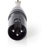 Nedis XLR-Adapter Mono XLR 3-PINS M-6.35mm M BK - image 2 of 4