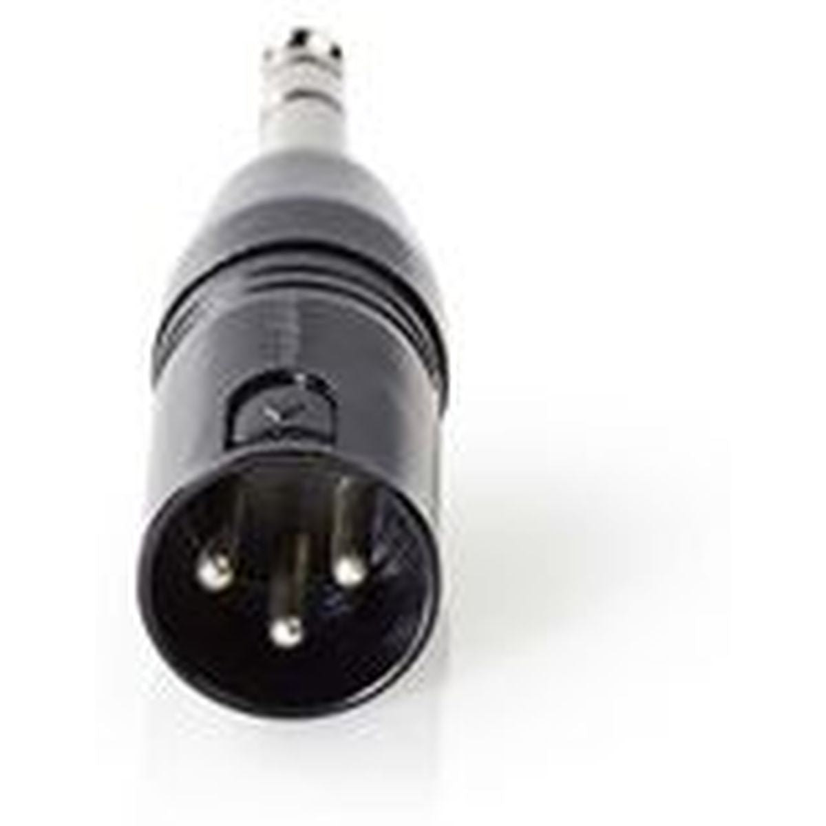 Nedis XLR-Adapter Stereo XLR 3-PINS M-6.35mm M BK - image 2 of 4