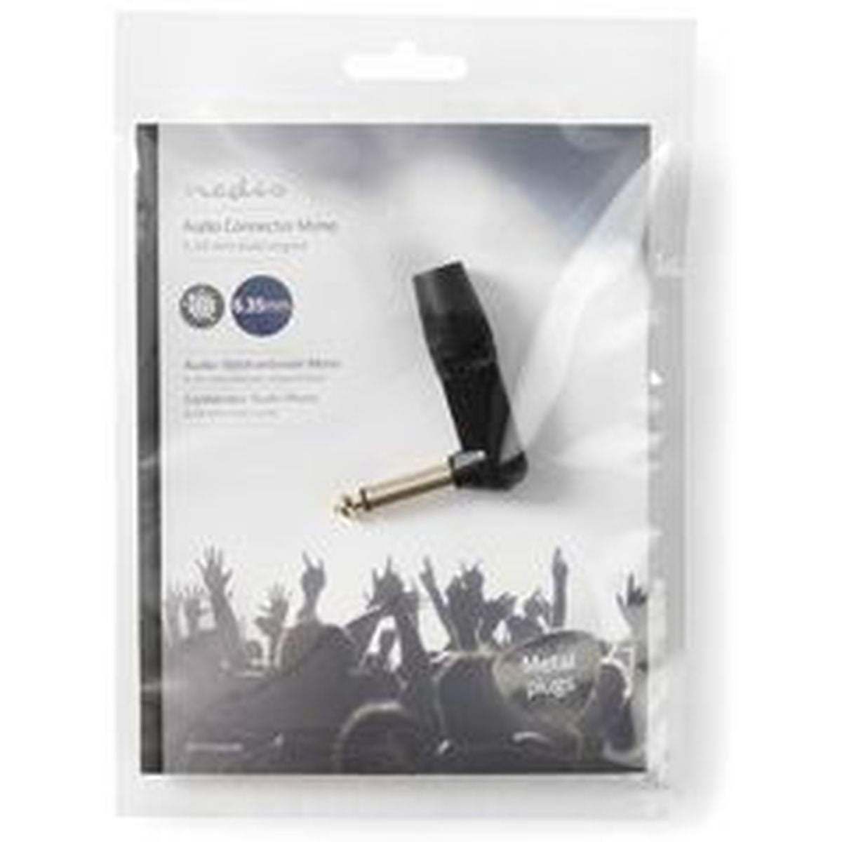 Nedis Audioconnector Mono 6.35mm M Angled BK - image 3 of 3
