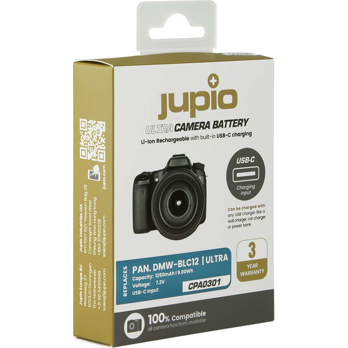 Jupio DMW-BLC12 Ultra C (USB-C Input) 1250mAh