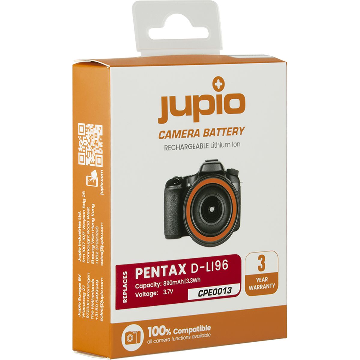 Jupio D-LI96 For Pentax 890mAh - image 4 of 4