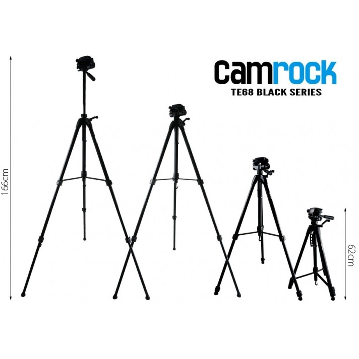 Camrock Tripod TE68 Black - image 3 of 3