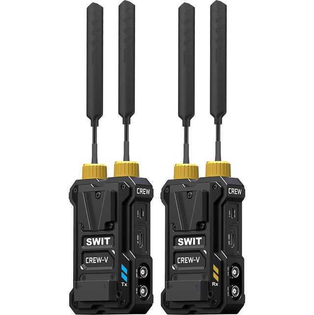 SWIT Crew-V| 3rd Gen Wireless FHD Video Transmission w/ Dual V-Mounts