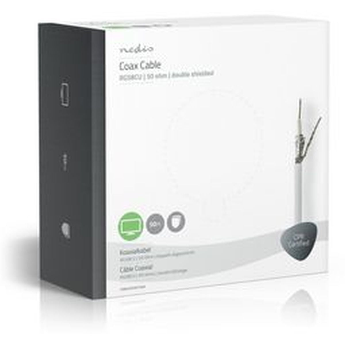 Nedis Coaxial Cable RG58CU 50.0m Giftbox WH - image 4 of 4