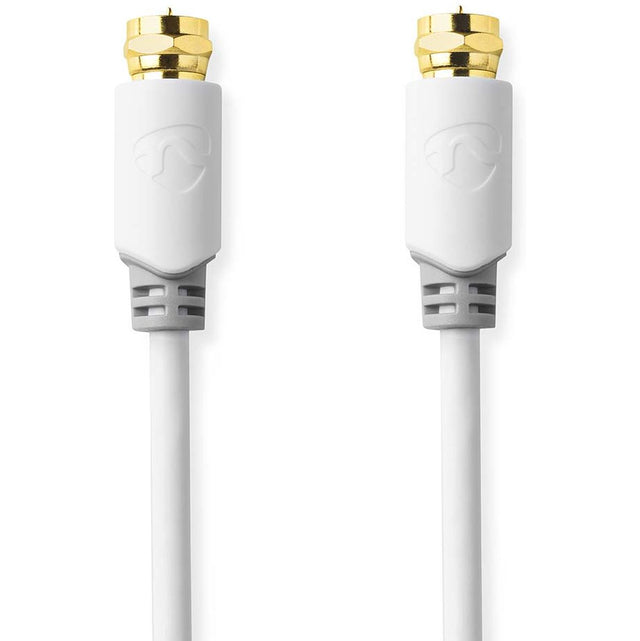 Nedis Satellite & Antenna Cable F-Male Gold Flated 75 ? Single Shield 1 M