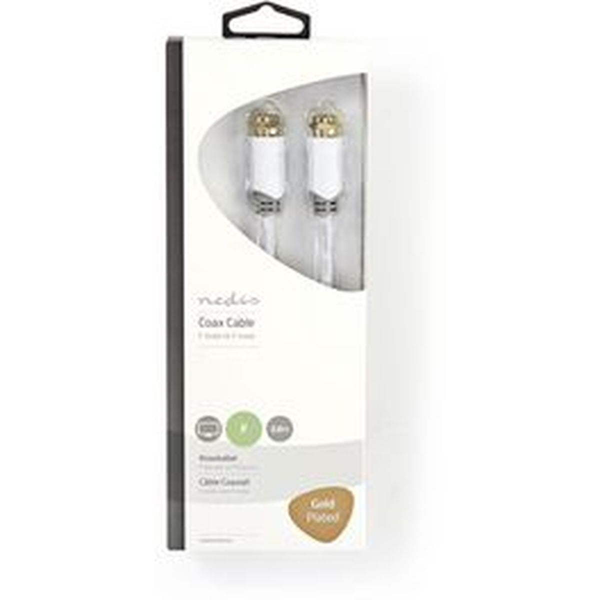 Nedis Satellite-/antenna Cable F M - F M 2.0m White - image 3 of 3