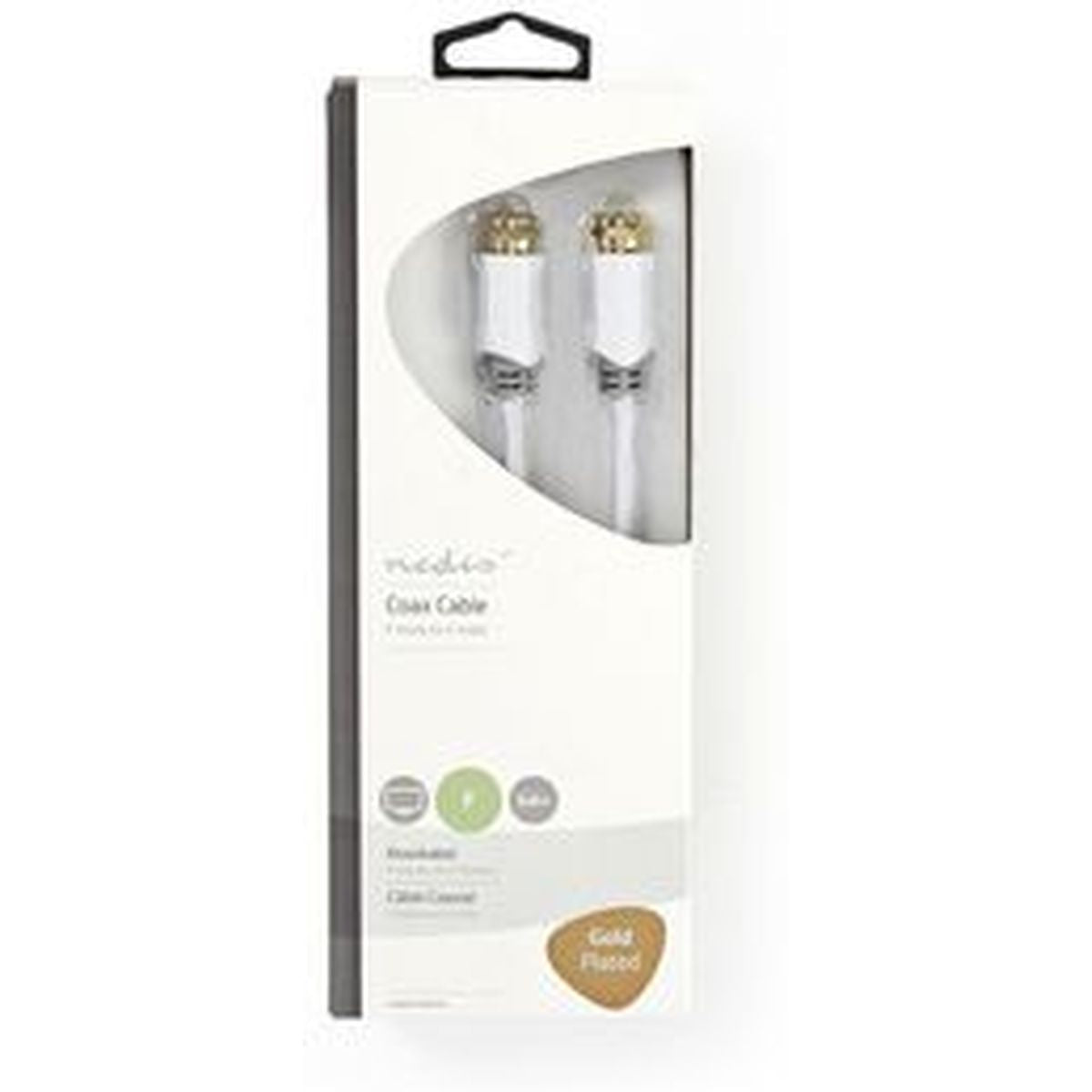 Nedis Satellite-/antenna Cable F M - F M 5.0m White - image 3 of 3