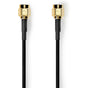 Nedis Antenna Cable SMA M SMA M Gold Plated 50 Ohm Single Shielded 1.00m