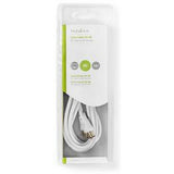 Nedis Coaxial Cable 90dB IEC (Coax) M-IEC (Coax) F 2.0m WH - image 3 of 3