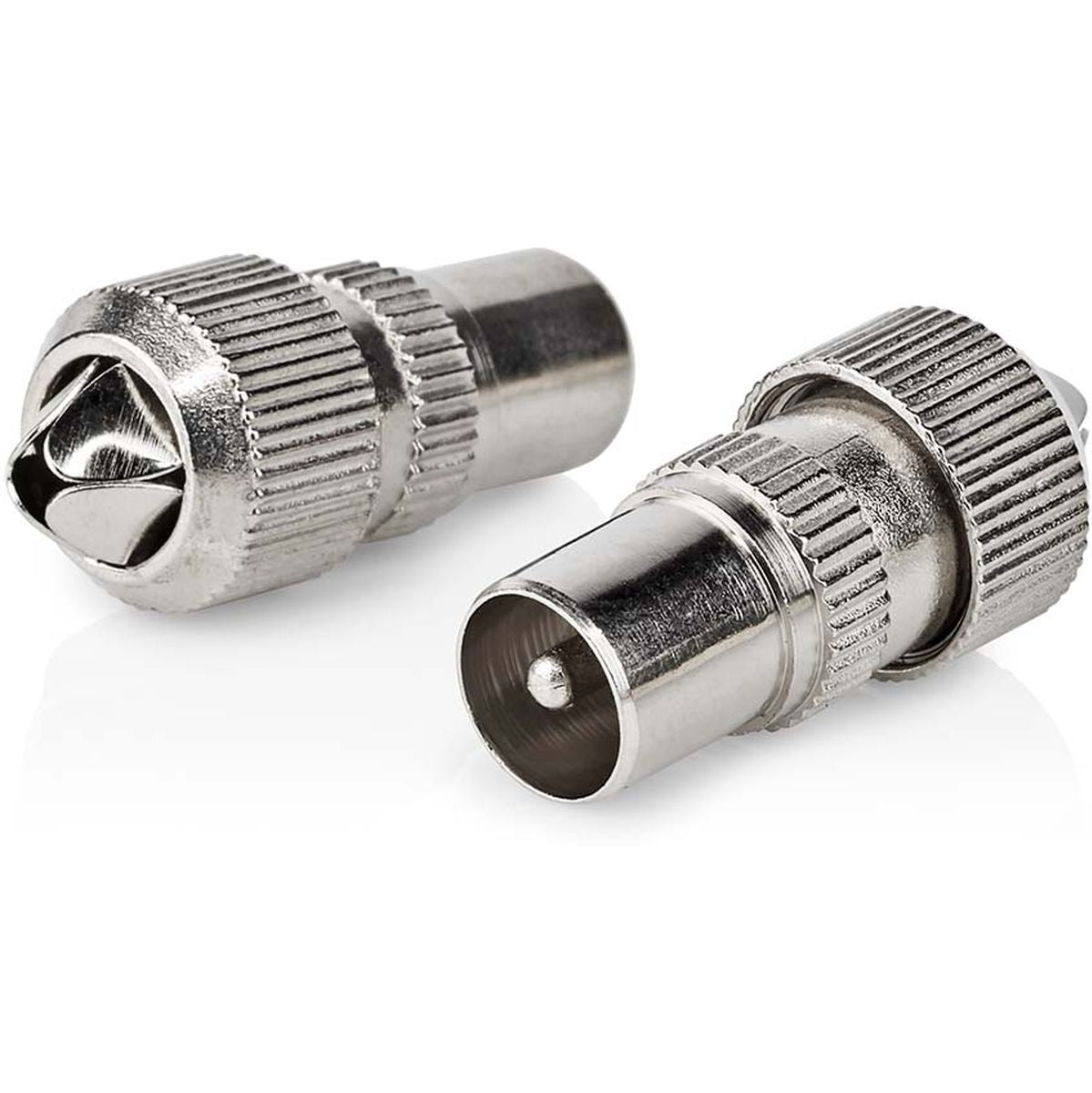 Nedis IEC (Coax) Connector | Male | 75 Ohm | 7.0 mm | Metal | Silver | 2 PCs