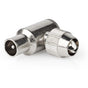 Nedis IEC (Coax) Connector | Male | 75 Ohm | Dia 7.0 mm | Metal | Silver | 2 PCs