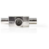 Nedis Coax Splitter 2X IEC (Coax) M-IEC (Coax) F Metal