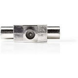 Nedis Coax Splitter IEC (Coax) M-2X IEC (Coax) F Metal